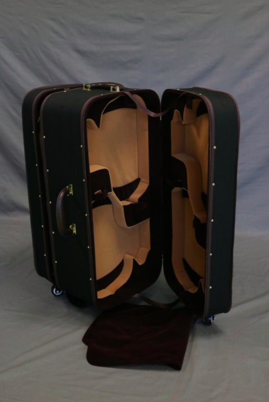 Valise pour 8 violons à roulettes avec poignée télescopique