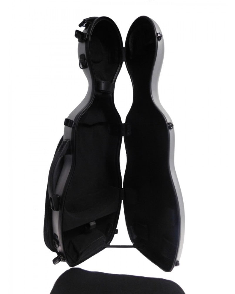 Etui violon 4/4 PC COMPOSITE forme « petit violoncelle » – Tramé carbone