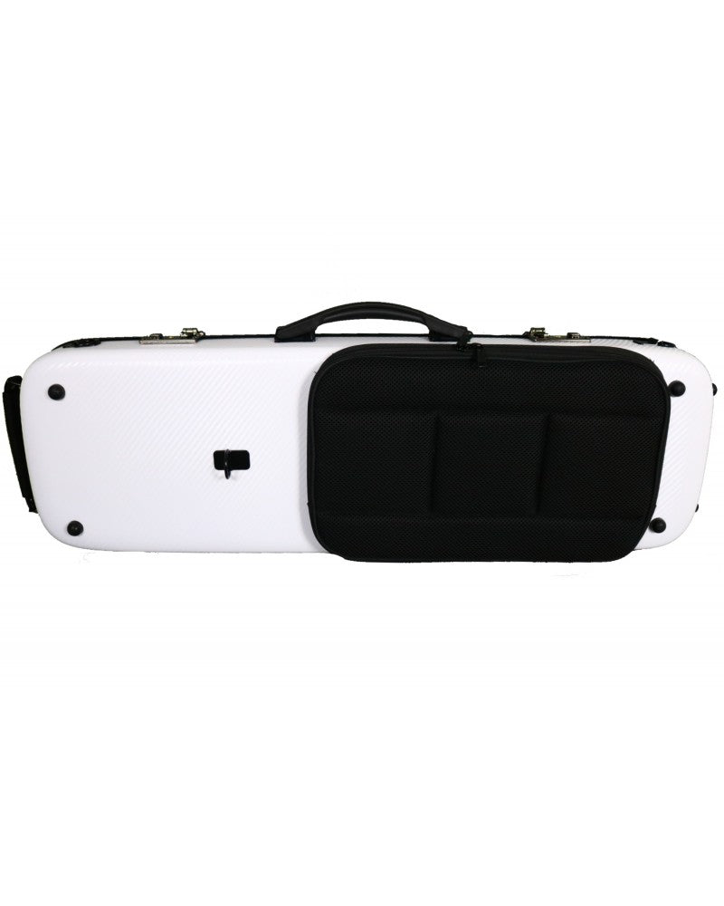 Etui violon 4/4 – 3/4 – 1/2 rectangulaire PC COMPOSITE – BLANC tressé