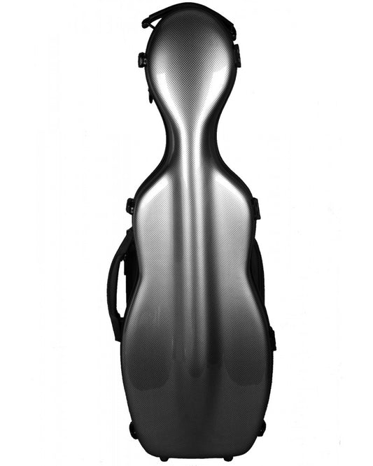 Etui violon 4/4 PC COMPOSITE forme « petit violoncelle » – Tramé carbone